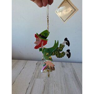 Silvestri rossi leprechaun fanciful flights ornament medal Xmas St Patrick's Day